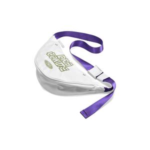 DRACONITE Полиэстеровая сумка через плечо поясная сумка кроссбод сумка-бананка унисекс серый красный контраст, White Purple