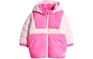 Куртка Adidas Colorblock Primegreen Down Hooded, розовый