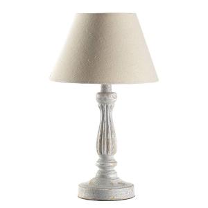 Настольная лампа ONLI Raffy, хлопковая ткань / утюг - 1 пламя