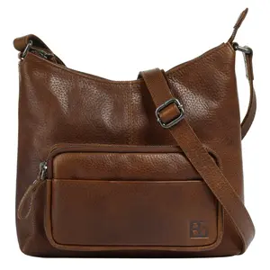 Сумка через плечо BODENSCHATZ, натуральная кожа, цвет Cognac