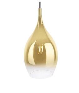 Подвесной светильник Leitmotiv Drup, 20x38x20 см, золотой