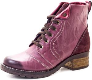 Женские ботинки Dromedaris Karissa с шнуровкой и молнией, комфортные боевые, Violet