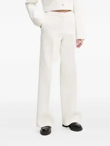 Брюки широкие из твида HUGO, белый