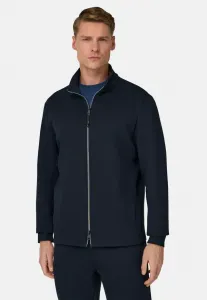 Технологичный, легкий свитшот на молнии Boggi Milano, Navy Blue