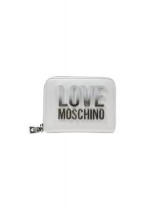 Кошелек женский Love Moschino с большим логотипом, белый