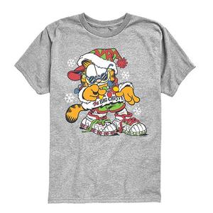 Футболка Garfield The Big Chris K для мальчиков 8-20 Licensed Character, Athletic Heather