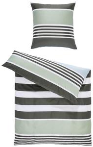 Постельное белье Mako из атласа, 155x200 см, цвет шалфейно-зеленый Janine, светло-зеленый