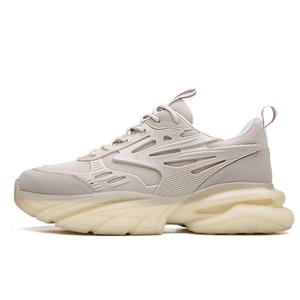 POPULAR ROUSE PR Скользоустойчивые дышащие амортизирующие низкие массивные кроссовки мужские Ecru, цвет Ecru