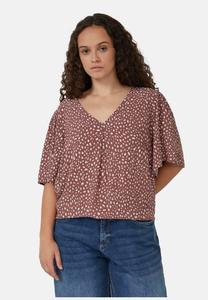 Блуза QS Blouse, Hellbraun/Pink