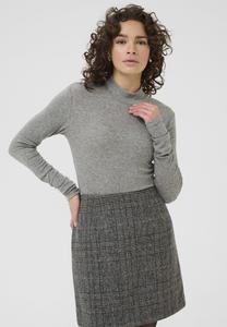 Топ Kaffe Long sleeved top, Grey Melange/Dark Grey