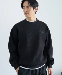 Толстовка с круглым вырезом и вафельной текстурой Coen, цвет Black