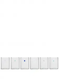 Набор soleils из шести стаканов, 9х7 см, Ichendorf Milano, белый