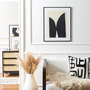 Картина Safavieh Like Minds, слоновая кость / черный