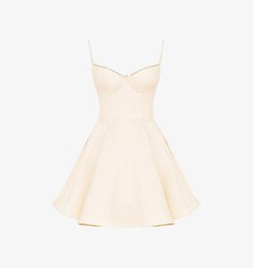 Платье мини Minimoiselle из атласа House Of Cb, бежевый