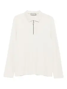 Свитер-поло с застежкой-молнией на вороте Canali, нейтральный