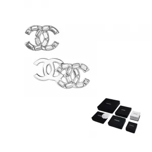 CHANEL Серебряные металлические серьги для женщин