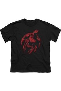 Футболка с принтом Супермена для детей с коротким рукавом Gildan, черный