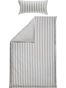 Erwin Müller Двустороннее постельное белье из высококачественной фланели серебристого и белого цвета