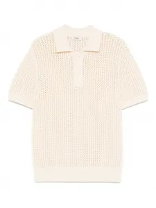 Рубашка поло рыхлой вязки SANDRO, нейтральный