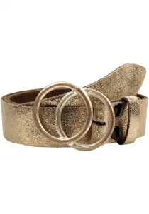 LIFEBURG by showroom Ремень кожаный 019° со сменной застежкой "2 круга розового цвета", 4см Rettungsring By Showroom 019°, цвет Champagner