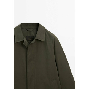 Классическое пальто Massimo Dutti, цвет Mottled Dark Green