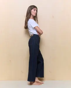 Женские укороченные джинсовые шаровары Easy Wear, темно-синий