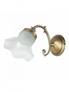 Licht-Erlebnisse Настенный светильник (Ш)12,8 x (В)17 см, светло-глянцевая бронза и белый цвет