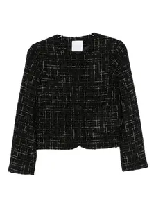 Твидовый жакет на пуговицах Cenere Gb, черный