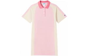 Женское платье с коротким рукавом Champion, белый розовый patchwork