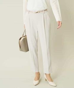 Легко моющиеся/простые в уходе узкие брюки из эластичного атласа (подходят для сочетания с другой одеждой) Avv, цвет Greige