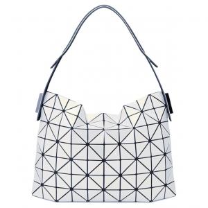 ISSEY MIYAKE Сумка из поливинилхлоридной смолы сумка-багет с аппликацией в виде трубы женская жемчужно-белая