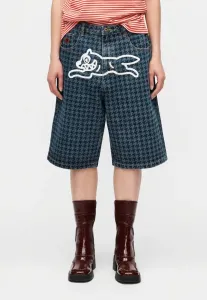 Джинсовые шорты для бега с изображением собаки Icecream, Blue Denim