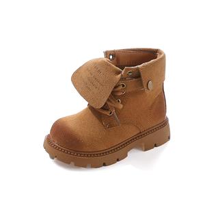 Детские кожаные ботинки для детей Tide attack, желтый