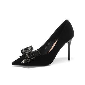 HKCP Тонкие каблуки на шпильке 9,5 см женские — черные, цвет Black