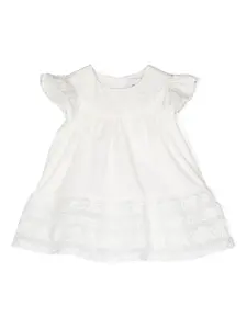 Платье с вышивкой Ermanno Scervino Junior, белый