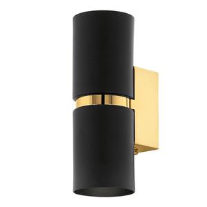 Светодиодный настенный светильник Eglo Passa I, сталь - 2-световая - черная/золотая