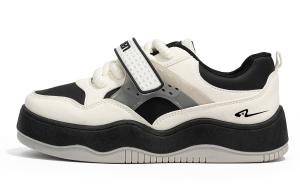 Балансирующие Высокие Низкие Кроссовки для Скейтборда Женские RENBEN, Бежево-Черный