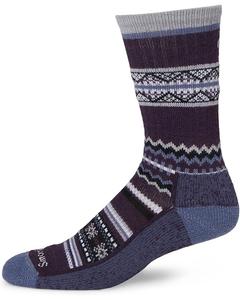 Унисекс носки Smartwool Everyday Snowed In Sweater Crew, Chalk Violet