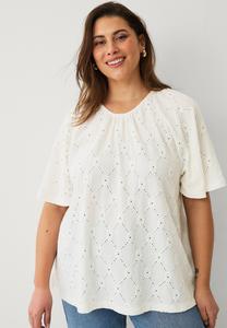 Блуза IN WAREN Ellos Plus collection, кремовый