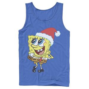 Мужская майка Spongebob Squarepants Santa Hat Dreaming of Christmas Nickelodeon, Royal