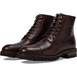 Ботинки Johnston & Murphy Collection Dudley Lug Cap Toe Boot, цвет Dark Brown Full Grain