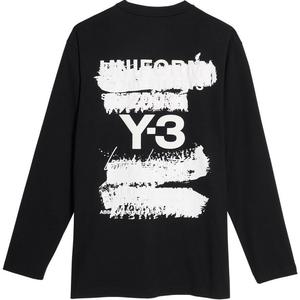Adidas Y 3 Graphic Long Sleeve топ Y-3, черный