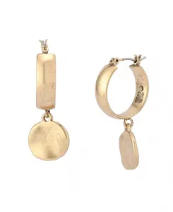 Золотые фамильные подвески-серьги-диски с подвесками-хагги Robert Lee Morris Soho, gold