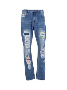 Джинсы Carlo Colucci средне-синего цвета Carlo Colucci