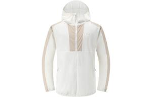 Куртка мужская светлая бело-серая DECATHLON, светлая бело-лаймовая серая