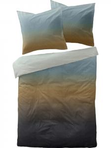 Постельное белье из сатина Мако в коричнево-петрольном цвете Dormisette, 135x200 см (80x80 см)