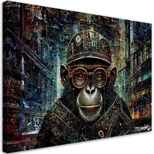 Картина арт-принт KUNSTLOFT Cyber Simian Sentinel 1, серый