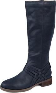 Женские ботинки XYD с пробковой пяткой, с закрытым носком, боковой молнией, на щиколотку, с ремешками, плоские, повседневные и нарядные, Navy