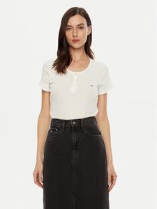 Футболка узкого кроя Tommy Jeans, белый