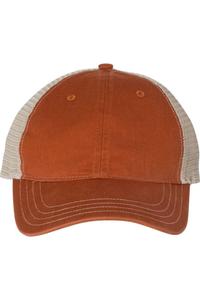 Кепка дальнобойщика Richardson Garment-Washed, цвет texas orange/ khaki